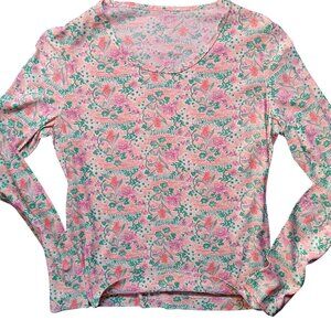 True Vintage Women's T-shirt Small SIngle Stitch Floral Stretch Flower Power